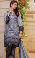 PRINTED KHADDAR SHIRT : 3 MTR PRINTED KHADDAR TROUSER : 2.5 MTR PRINTED JACQAURD LINEN DUPATTA : 2.5 MTR