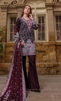 PRINTED KHADDAR SHIRT : 3 MTR PRINTED KHADDAR TROUSER : 2.5 MTR PRINTED JACQAURD LINEN DUPATTA : 2.5 MTR