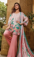 PRINTED KHADDAR SHIRT : 3 MTR PRINTED KHADDAR TROUSER : 2.5 MTR PRINTED JACQAURD LINEN DUPATTA : 2.5 MTR