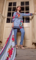 PRINTED KHADDAR SHIRT : 3 MTR PRINTED KHADDAR TROUSER : 2.5 MTR PRINTED JACQAURD LINEN DUPATTA : 2.5 MTR