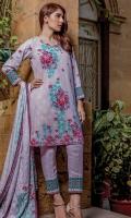 PRINTED KHADDAR SHIRT : 3 MTR PRINTED KHADDAR TROUSER : 2.5 MTR PRINTED JACQAURD LINEN DUPATTA : 2.5 MTR