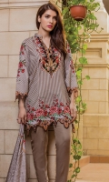 PRINTED KHADDAR SHIRT : 3 MTR PRINTED KHADDAR TROUSER : 2.5 MTR PRINTED JACQAURD LINEN DUPATTA : 2.5 MTR