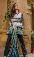 PRINTED KHADDAR SHIRT : 3 MTR PRINTED KHADDAR TROUSER : 2.5 MTR PRINTED JACQAURD LINEN DUPATTA : 2.5 MTR