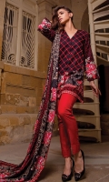 PRINTED KHADDAR SHIRT : 3 MTR PRINTED KHADDAR TROUSER : 2.5 MTR PRINTED JACQAURD LINEN DUPATTA : 2.5 MTR