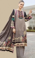 printed khaddar unstitched 3pc suit