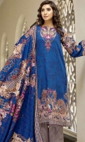 printed khaddar unstitched 3pc suit