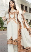 printed khaddar unstitched 3pc suit