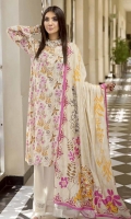 printed khaddar unstitched 3pc suit