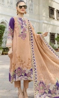 printed khaddar unstitched 3pc suit