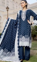 printed khaddar unstitched 3pc suit