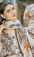 printed linen unstitched 3pc suit