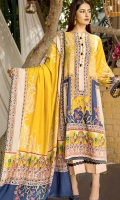 printed linen unstitched 3pc suit