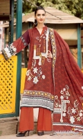 printed linen unstitched 3pc suit