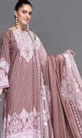 Embroidered Linen Unstitched 3 Piece Suit 