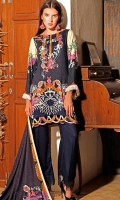 Printed Linen Unstitched 3 Piece Suit