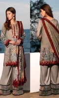 Printed Linen Unstitched 3 Piece Suit