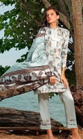 Printed Linen Unstitched 3 Piece Suit