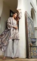 Printed Linen Unstitched 3 Piece Suit