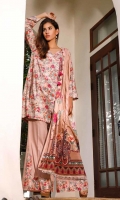 Printed Linen Unstitched 3 Piece Suit