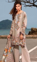 Printed Linen Unstitched 3 Piece Suit