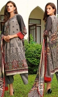 Printed Linen Unstitched 3 Piece Suit