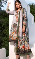 Printed Linen Unstitched 3 Piece Suit