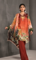 DIGITAL PRINTED LAWN SHIRT : 3 MTR DYED TROUSER : 2.5 MTR DIGITAL PRINTED CHIFFON DUPATTA : 2.5 MTR