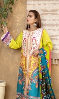 PRINTED LAWN SHIRT 3M  PRINTED LAWN DUPATTA 2.5M  DYED CAMBRIC TROUSER 2.5M