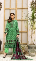 PRINTED SHIRT 3M PRINTED VOIL DUPATTA 2.5M DYED TROUSER 2.5M