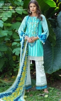 3pc embroidered lawn suit