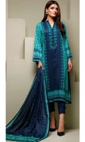 Printed Lawn Shirt : 3 Meters Dyed Lawn Trouser : 2.5 Meters Printed Lawn Dupatta : 2.5 Meters