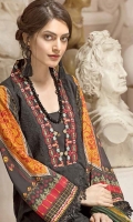 Embroidered Viscose Unstitched 3 Piece Suit 