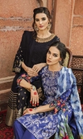 Shirt Front: Embroidered Lawn Shirt Back: Dyed lawn Sleeves: Embroidered Lawn Dupatta: Digital Printed Chiffon Sleeves Lace: Organza Embroidered Trouser: Dyed Cambric Trouser Lace: Organza Embroidered