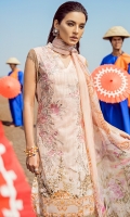 Shirt: Digital Printed Embroidered Dupatta: Printed Chiffon Trouser: Dyed Cambric Trouser Patch: Organza Embroidered Shirt: Digital Printed Embroidered Dupatta: Printed Chiffon Trouser: Dyed Cambric Trouser Patch: Organza Embroidered
