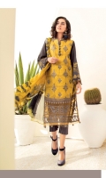 Shirt Front: Digital Printed Lawn Shirt Back & Sleeves: Digital Printed Lawn Dupatta: Digital Printed Chiffon Trouser: Dyed Cambric Daman Patch: Embroidered Organza Trouser Lace: Embroidered Organza