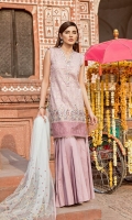 Shirt Front: Lawn Embroidered Shirt Back & Sleeves: Lawn Printed Daman Patch: Organza Embroidered Neck Lace: Lawn Embroidered Dupatta: Net Embroidered Trouser: Dyed Cambric Shirt Front: Lawn Embroidered Shirt Back & Sleeves: Lawn Printed Daman Patch: Organza Embroidered Neck Lace: Lawn Embroidered Dupatta: Net Embroidered Trouser: Dyed Cambric