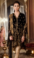 Shirt Front: Velvet Embroidered Shirt Back: Plain Velvet Sleeves: Velvet Embroidered Dupatta: Chiffon Embroidered Neck Lace: Organza Embroidered Sleeves Lace: Velvet Embroidered Trouser: Jammawar Shirt Front: Velvet Embroidered Shirt Back: Plain Velvet Sleeves: Velvet Embroidered Dupatta: Chiffon Embroidered Neck Lace: Organza Embroidered Sleeves Lace: Velvet Embroidered Trouser: Jammawar