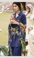 Front: Embroidered Linen Back& Sleeves: Printed Linen Dupatta: Viscose Printed Shawl Trouser: Dyed Linen Trouser Lace: Organza Embroidered Front: Embroidered Linen Back& Sleeves: Printed Linen Dupatta: Viscose Printed Shawl Trouser: Dyed Linen Trouser Lace: Organza Embroidered