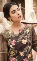 Front: Embroidered Linen Back& Sleeves: Printed Linen Dupatta: Viscose Printed Shawl Trouser: Dyed Linen Front: Embroidered Linen Back& Sleeves: Printed Linen Dupatta: Viscose Printed Shawl Trouser: Dyed Linen