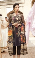 Front: Embroidered Linen Back& Sleeves: Printed Linen Dupatta: Viscose Printed Shawl Trouser: Dyed Linen Front: Embroidered Linen Back& Sleeves: Printed Linen Dupatta: Viscose Printed Shawl Trouser: Dyed Linen