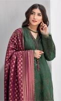 Shirt Front: Embroidered Lawn Shirt Back & Sleeves: Dyed Lawn Daman Lace: Embroidered Lawn Neck Lace: Embroidered Organza Sleeves Lace: Embroidered Organza Dupatta: Dyed Cotton Jacquard Shawl Trouser: Dyed Cambric