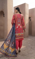 PRINTED & EMBROIDERED FRONT      1.15M  PRINTED BACK & SLEEVES   1.85M  DYED TROUSER      2.5M  LAWN DUPATTA     2.5M  EMBROIDERED BORDER   .75M
