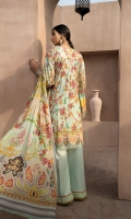 PRINTED & EMBROIDERED FRONT      1.15M  PRINTED BACK & SLEEVES   1.85M  DYED TROUSER      2.5M  CHIFFON DUPATTA                2.5M