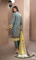 EMBROIDERED FRONT           1.15M  PRINTED BACK & SLEEVES   1.85M  DYED TROUSER      2.5M  LAWN DUPATTA     2.5M