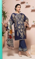 EMBROIDERED FRONT 1.25M PRINTED BACK & SLEEVES 1.9M PRINTED TROUSER 2.5M CHIFFON DUPATTA 2.5M