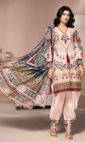 PRINTED & EMBROIDERED FRONT 1.25M PRINTED BACK & SLEEVES 1.9M PRINTED TROUSER 2.5M CHIFFON DUPATTA 2.5M