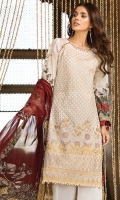 Lawn Embroidered Front Lawn Printed Back Lawn Printed Sleeves Lawn Embroidered Border for Front Lawn Embroidered Patti for Front Crinkle Chiffon Printed Dupatta Plain Trouser Lawn Embroidered Front Lawn Printed Back Lawn Printed Sleeves Lawn Embroidered Border for Front Lawn Embroidered Patti for Front Crinkle Chiffon Printed Dupatta Plain Trouser