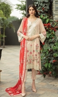 Embroidered Chiffon Shirt Embroidered Chiffon Dupatta Raw Silk Trouser