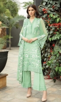 Embroidered Chiffon Shirt Embroidered Chiffon Dupatta Raw Silk Trouser