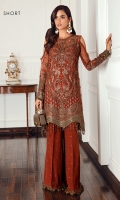 Embroidered Net Front Embroidered Net Back Embroidered Front & Back Borders Embroidered Net Sleeves Embroidered Sleeves Borders Embroidered Net Dupatta Embroidered Dupatta Patch Embroidered Raw Silk Trouser